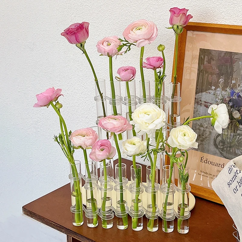 1pc Aromatherapy Flasche Glasflasche Blumenvase Vintage Glas