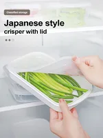 Kitchen Food Sealed Crisper Containers Fresh Fruit Vegetables Steak Meat Storage Box Organizer Refrigerator Accessories 1