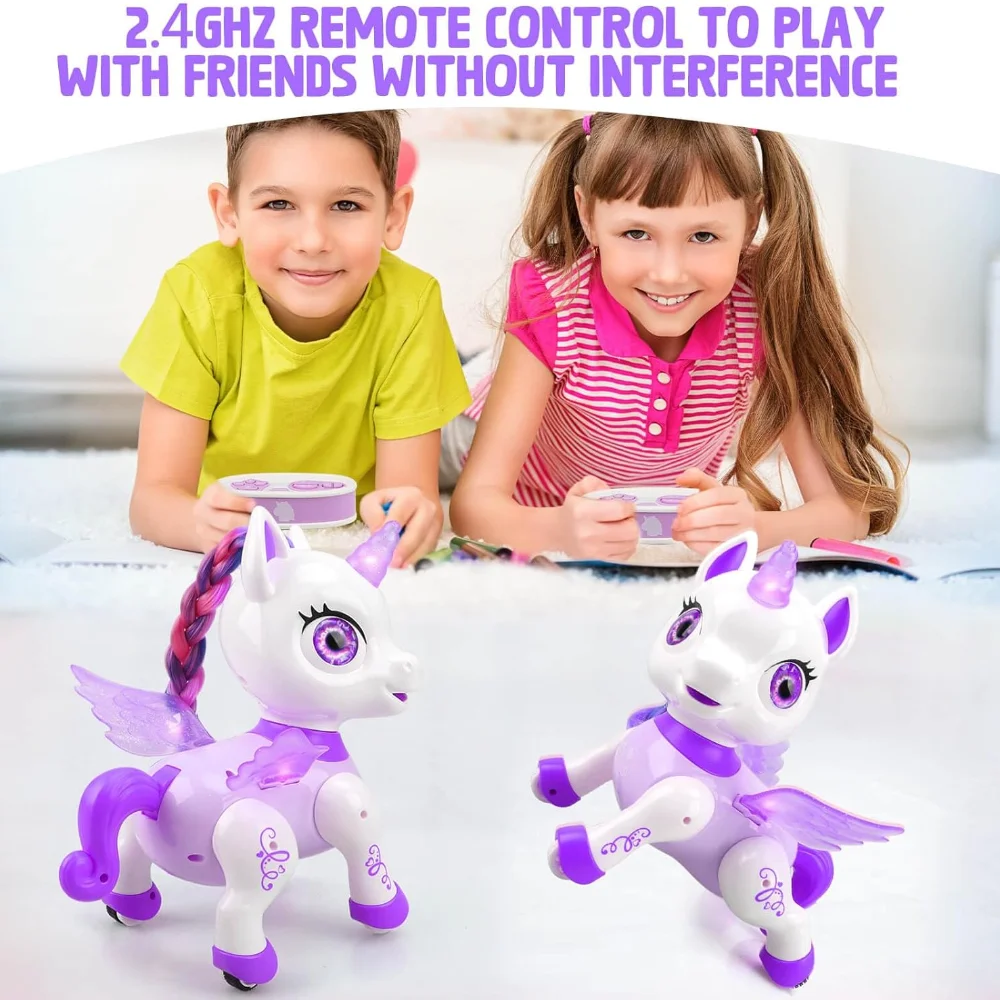 Unicorn Toys for Girls, Remote Control Robot Toys, Dancing Pets, Robot Toys for Kids, Toddler Perfect Birthday Christmas Gifts 5