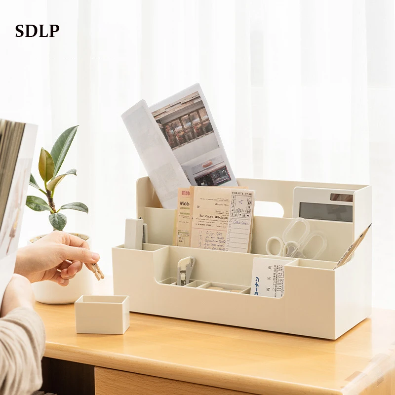 

Large Capacity Desktop Storage Box Debris Sorting Rack Home Office Desk Stationery Organizer
