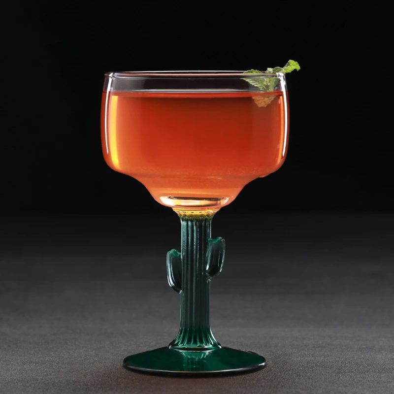 Bar New Creativity Cactus Design Margeritas Mojitos Cocktail Glass Martini Cup Party Wedding Ice Cream Mug Dessert Goblet
