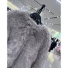 Spring Women's Cardigan Jacket Round Neck Pocket Fur Coat Solid Loose Suede Jacket Streetwear Vintag Outerwear 4
