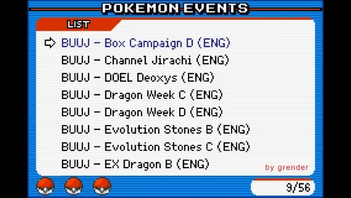 Pokemon Event Distribution Video Game Cartridge for Third Generation Games English Language 3