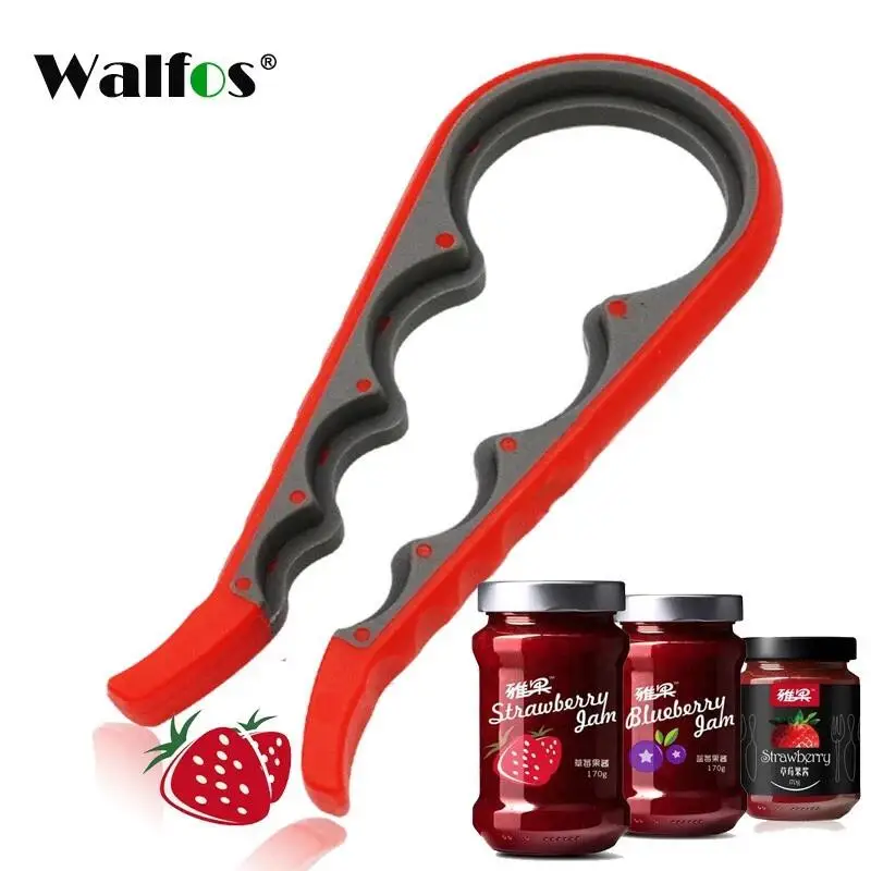 Walfos 4 In 1 Screw Cap Bottle Wrench Multi-Function Can Opener Kitchen Tools Beer Bottle Openers Lid Twist Off Tools