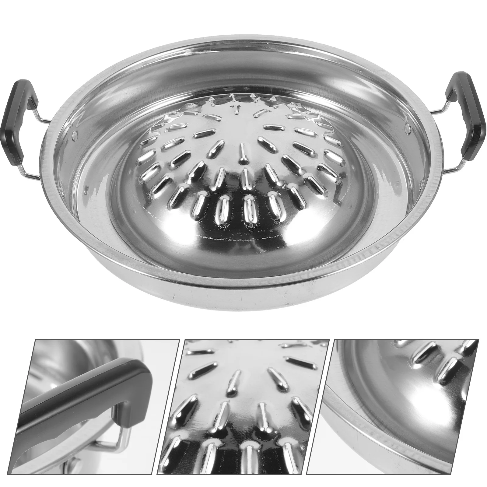 

Multifunction Charcoal Grill Veggie Grilling Basket Pan Stainless Steel Korean Bbq