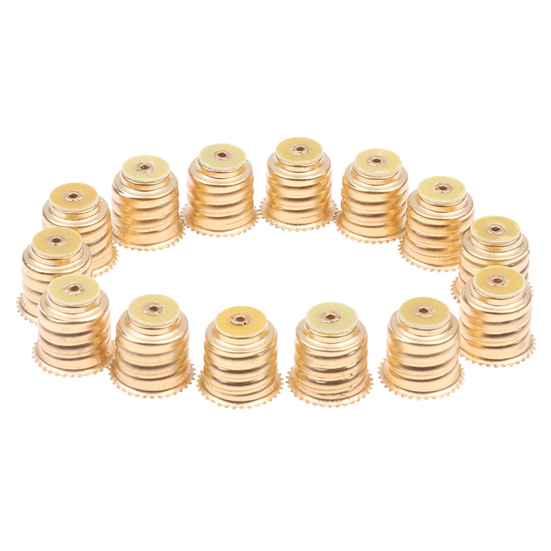 Description Picture 4 of item10PCS E14 Brass Lacy Lamp Holder Light Beads Bases Screw Type Bulb Cover DIY Parts Accessroies 1.8*1.6cm