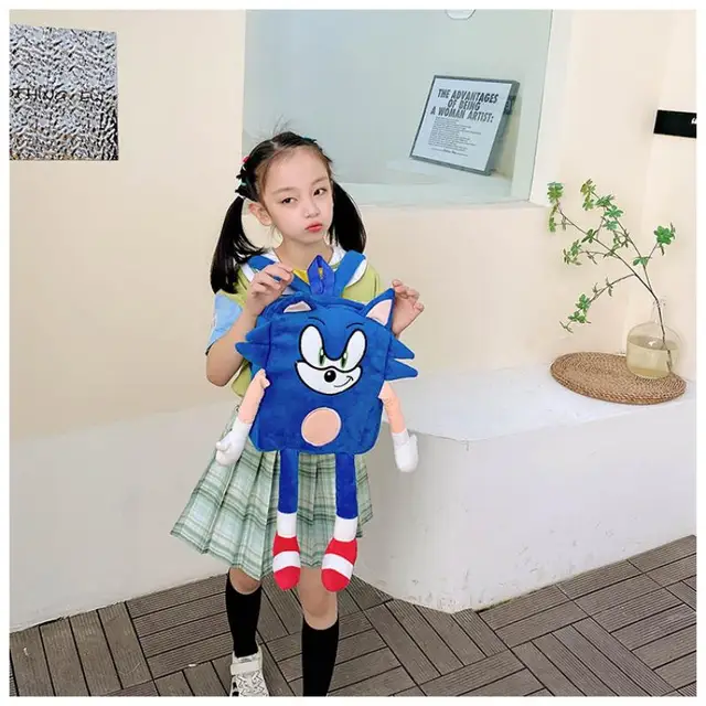 Sonic The Hedgehog Bolsa de escola de desenho animado Knuckles Tails Shadow  Amy Rose, mochila impressa de alto valor para estudantes, fofa, grande  capacidade, nova - AliExpress