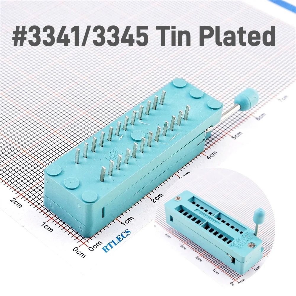 Test IC DIP ZIF ZIP Socket 14 16 18 20 24 28 32 40 48Pin Pitch