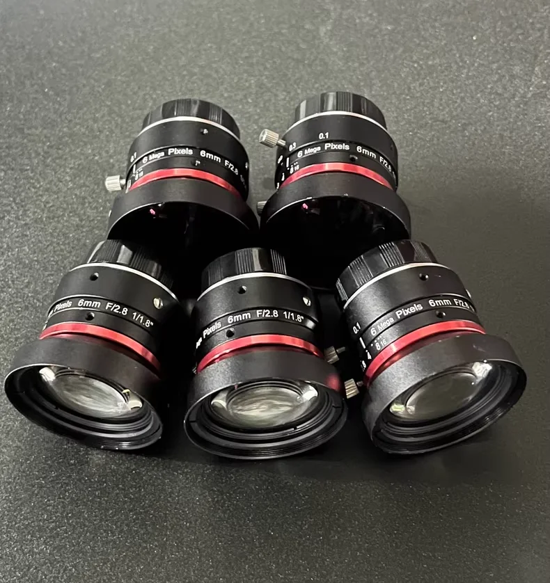 하이크 산업용 렌즈 MVL-HF0628M-6MPA 6mm 고정 초점, 6MP, 1/1.8인치 FA 렌즈