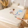 Waterproof Mattress Protector Soft Breathable 100% Waterproof Mattress Pad Cover Soybean Bedspread Durable Non-Slip Bed Cover 1