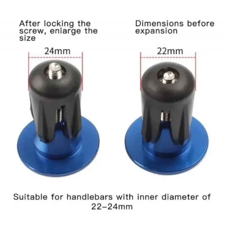Bicycle Bar End Plug 1 Pair Road Mountain Bike Handlebar End Cap Aluminum Bicycle Currency Handle Bar Cap MTB Handlebar Plug