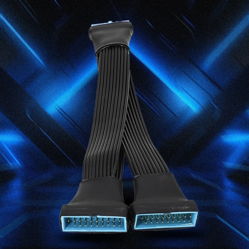 F3MA USB3.0 연장 케이블 컴퓨터 메인 보드 19Pin/20Pin 남성-여성 1-2 분배기 커넥터
