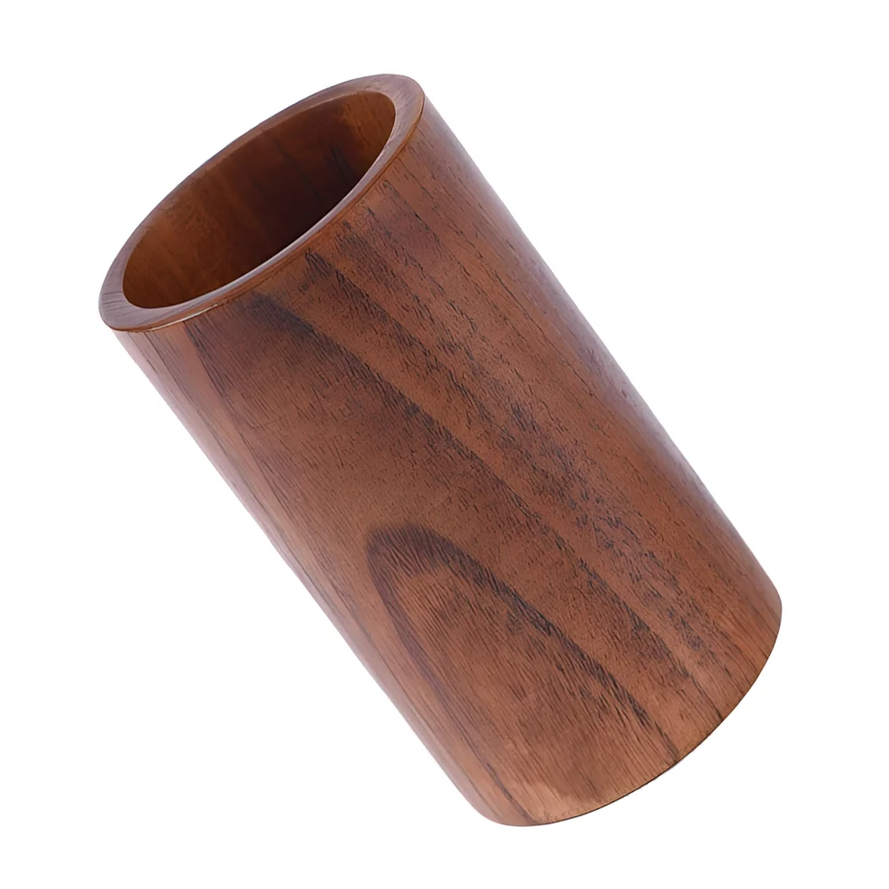 Dishwasher Cutlery Basket Wooden Barrel Pencil Holder Tableware Drainer Jujube Flatware Organizer 3