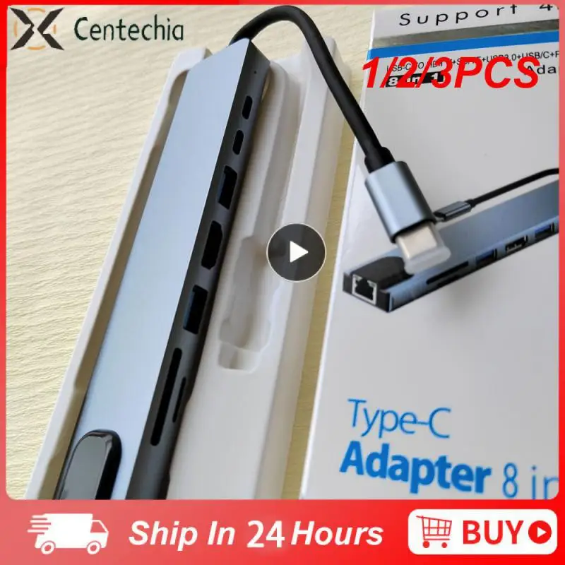 1/2/3 Pz C Hub Tipo C Splitter Thunderbolt 3 Docking Station Adattatore Per Laptop Con Per Macbook Air M1 Ipad Rj45