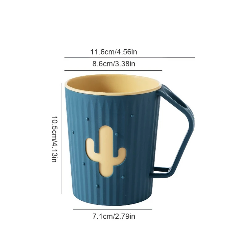 Portable Double Layer Toothbrush Cup For Couples Elegant Tumbler_voghion.com