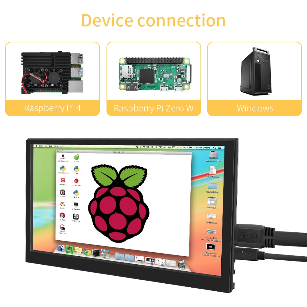 laptop TFT, 1024x600, Módulo AIDA64, Estojo de