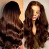 250 Density Human Hair Wigs Chocolate Brown Lace Front Wig Body Wave Wig 13x6 Hd Lace Frontal Wig for Black Women Clearance 2