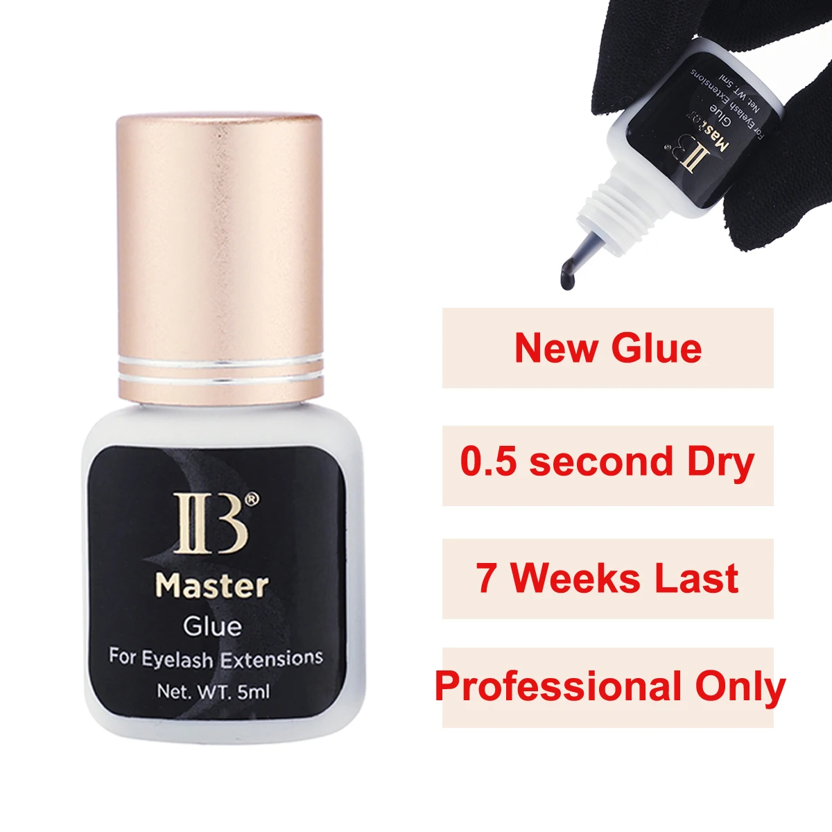 Original IB Lash Glue Super Plus Hyper Bond New Master Glue I-Beauty Eyelash Extension Adhesive Long Lasting Fast Dry Korea Glue 2