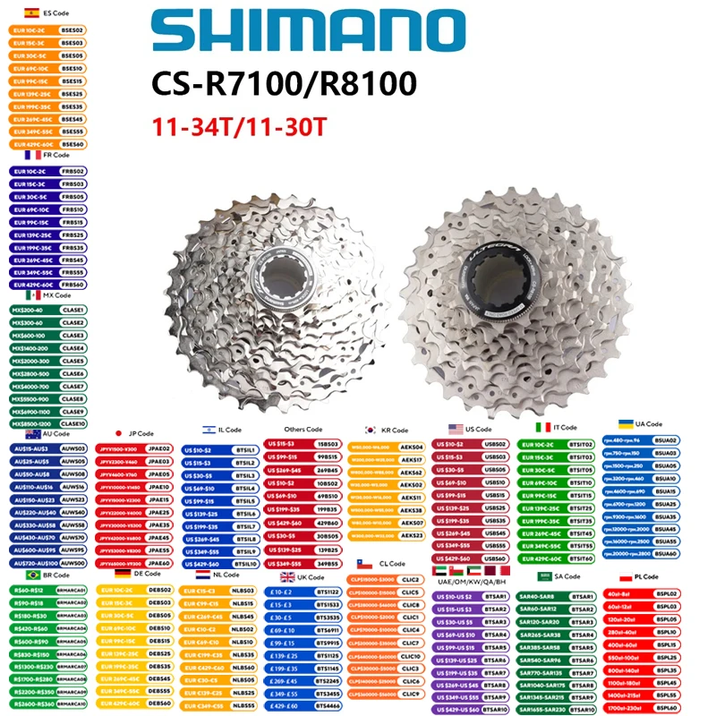 パーツ shimano cs- r8100 11-30 12s Shimano 105 R7100 ULTEGRA R8100 Cassette 12s Bike Cassette