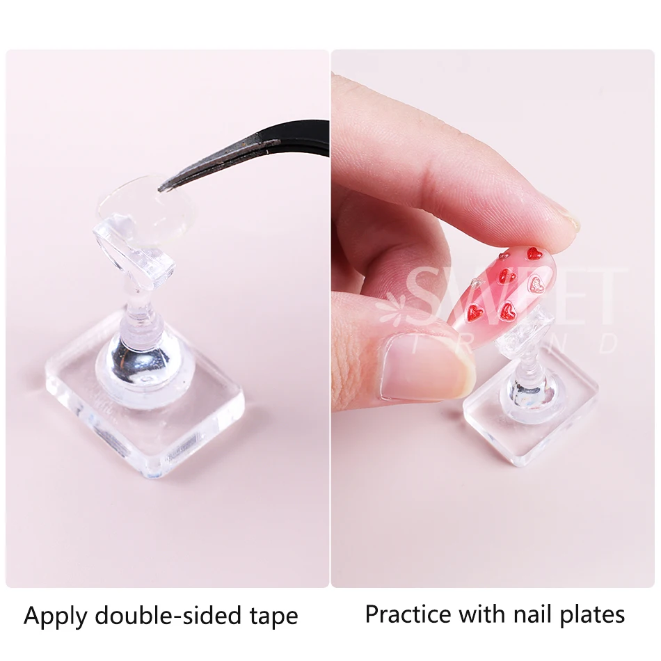 Acrylic Nail Display and Manicure Practice Stand Set