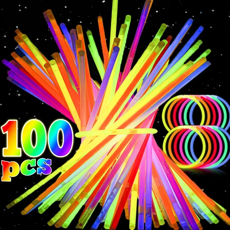 Super Kit Festa Al Neon 170 Pezzi – Bastoncini Luminosi, Occhiali LED, Braccialetti E Tatuaggi - 3