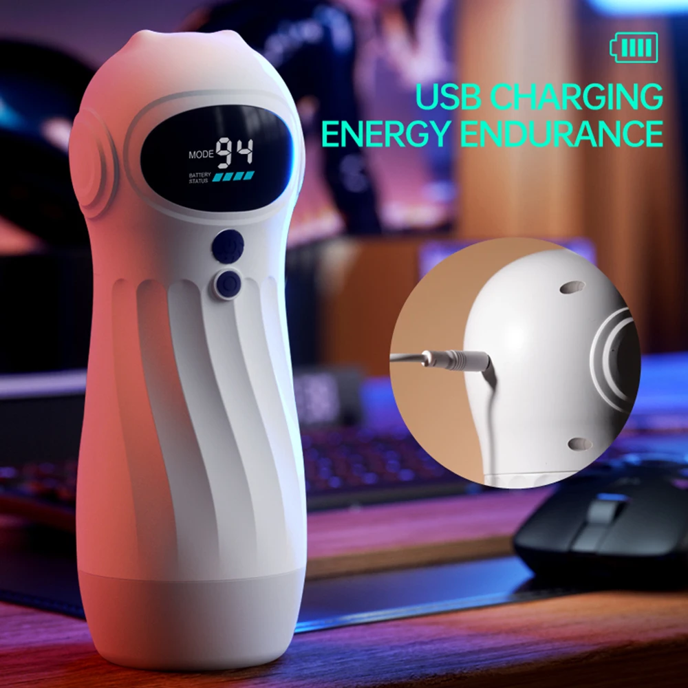 Masturbation Cup Vibrators For Men Male Masturbation Suck Shock LCD Display APP Remote Connection Interesting Toy Sex Toys Shop