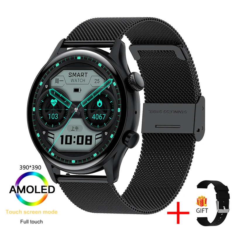 1.36 inch AMOLED Smart Watch 390*390 Screen Always Display The Time Bluetooth Call NFC Smartwatch IP68 Waterproof Sport Clock 