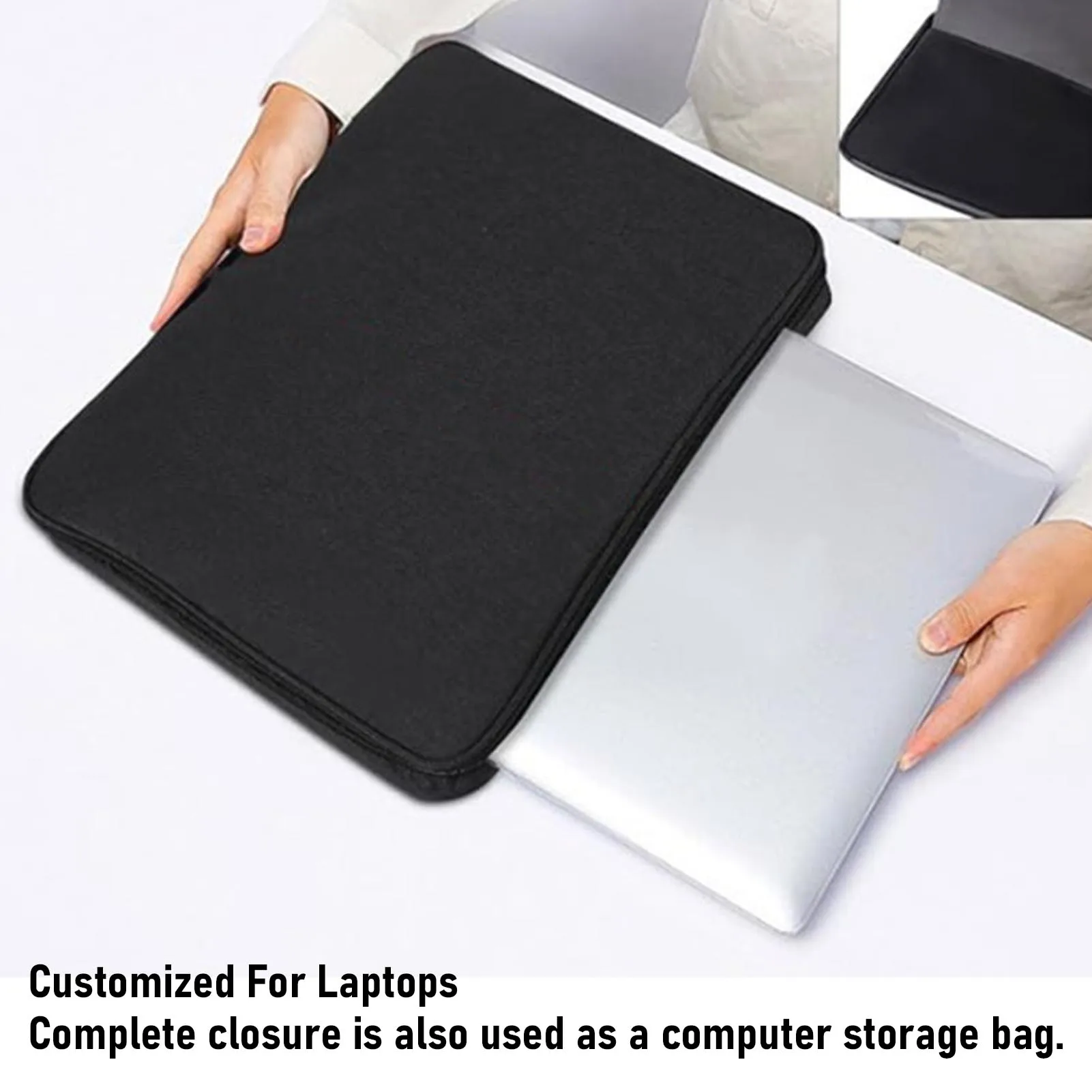 Laptop Sun Shade Lightweight Foldable Laptop Sunshade Bag for Working Outside Computer Privacy Hood Polyester 14.6x10.6in