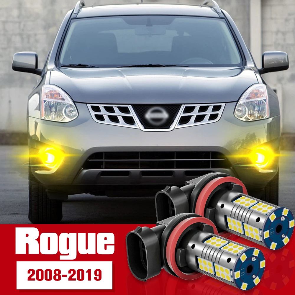 

2pcs Front Fog Light Accessories LED Bulb Lamp For Nissan Rogue 2008-2019 2009 2010 2011 2012 2013 2014 2015 2016 2017 2018