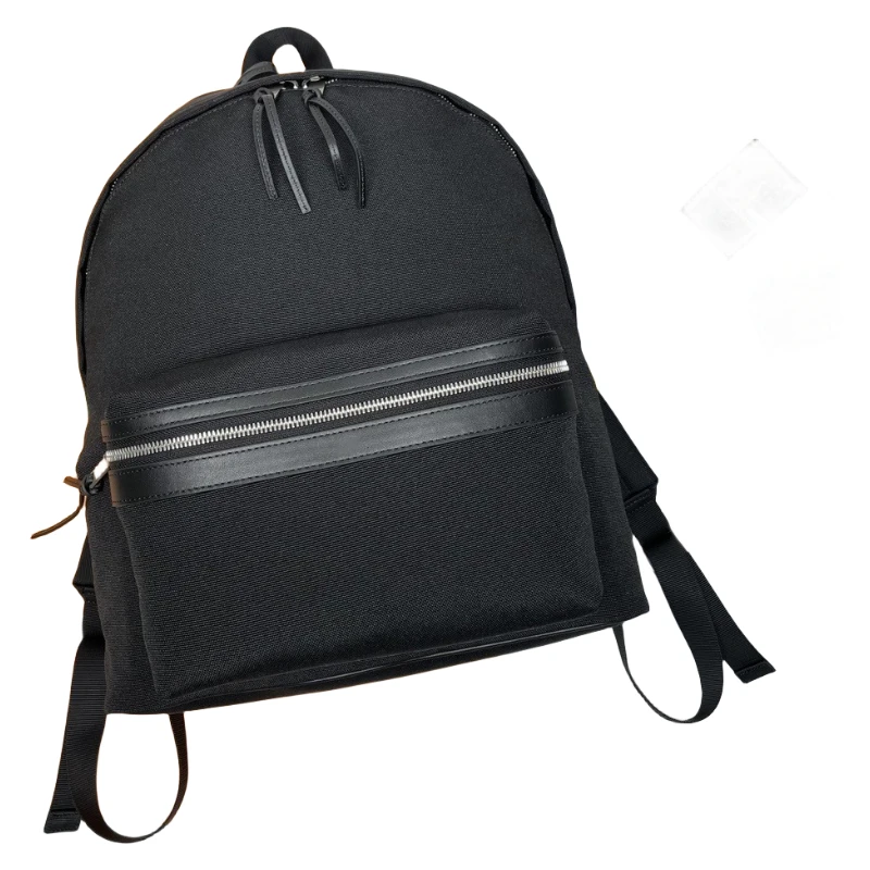 

Men's calf leather backpack daily commuting bag large capacity backpack