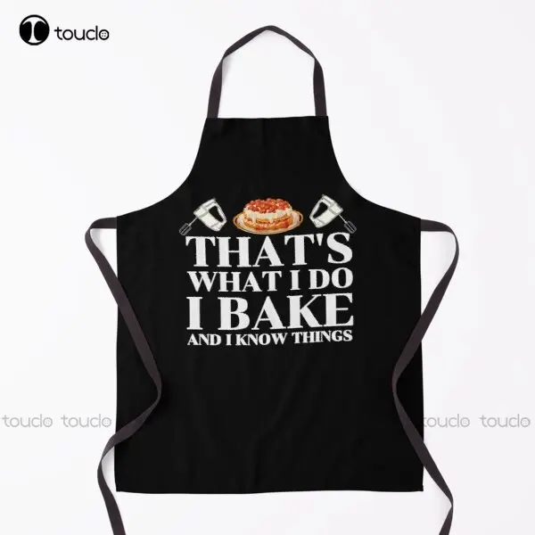 

Funny Bakers Quote That'S What I Do I Bake And I Know Things Cool For Bakers Apron Gardening Apron For Women Men Unisex Adult