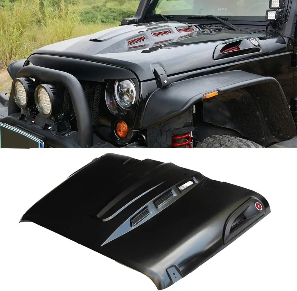 

Сменный колпачок в стиле Мстителей с тепловой дисперсией подходит для Jeep Wrangler JK JKU Unlimited Rubicon 2007-2017, черный