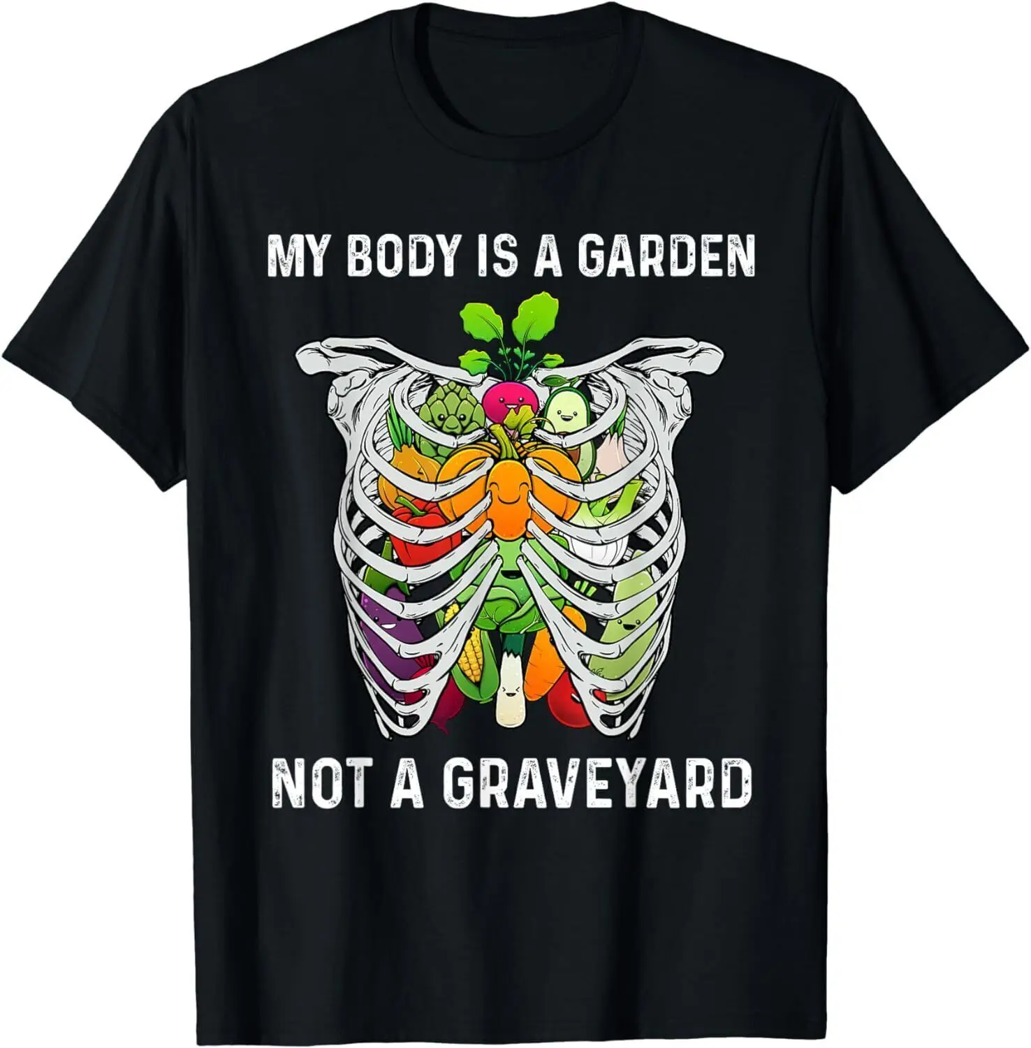 Divertente Regalo Vegano Per Uomo Donna Cool Vegetariano Foodie Eater T-Shirt