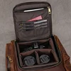 Crazy Horse Leather Men Backpack For Camera Big Capacity Travel Bagpack Man 15.6 inch Laptop Daypack Cow Leather Rucksack 5