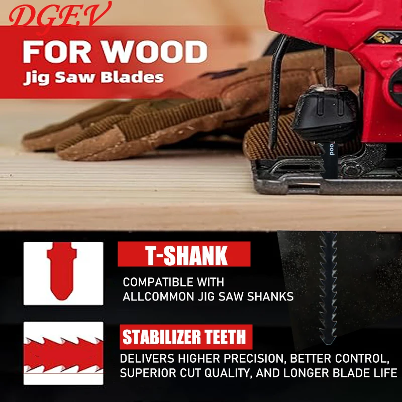 Efficient Curved Cutting Double-Sided Jigsaw Blades Set