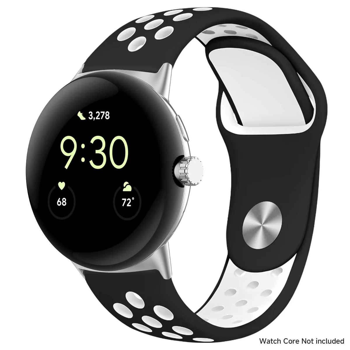 Breathable Silicone Sports Band for Google Pixel Watch - 41mm & 45mm Accessory Bracelet