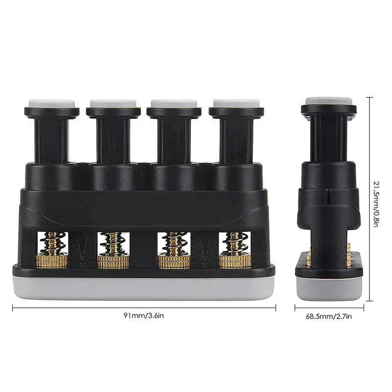 Hand Finger Exerciser Hand Grip Strengthener 4-Tension Adjustable Ergonomic Silicone Finger Trainer For Arthritis Therapy