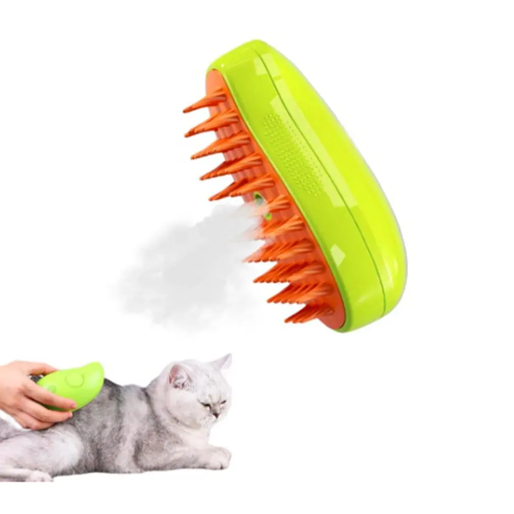 

Cat & Dog Grooming Comb with Electric Spray Water Spray Soft Silicone Depilation Brush Kitten Pet Bath Brush Grooming Supplies