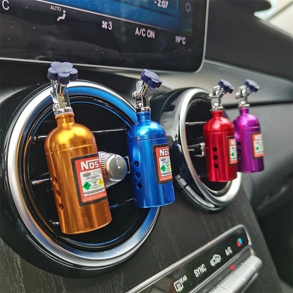 Car air freshener NOS Nitrogen Bottle Air Vent Aromatherapy Auto Aroma Outle Perfume Flavoring Fragrances Accessories