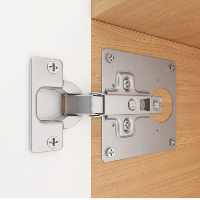 สแตนเลสบานพับสี่เหลี่ยมแผ่นซ่อมแผ่นยึดพร้อมสกรูยึดสําหรับตู้เสื้อผ้าตู้ครัวตู้หนังสือ 3