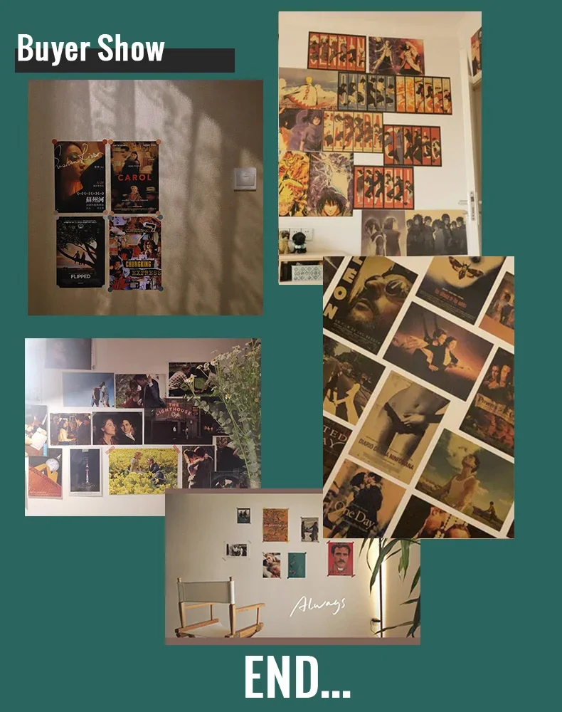 Description Picture 5 of itemClassic Anime Kuroshitsuji Poster Crime Film Kraft Paper Posters Vintage Room Bar Cinema Decor Aesthetic Art Wall Painting