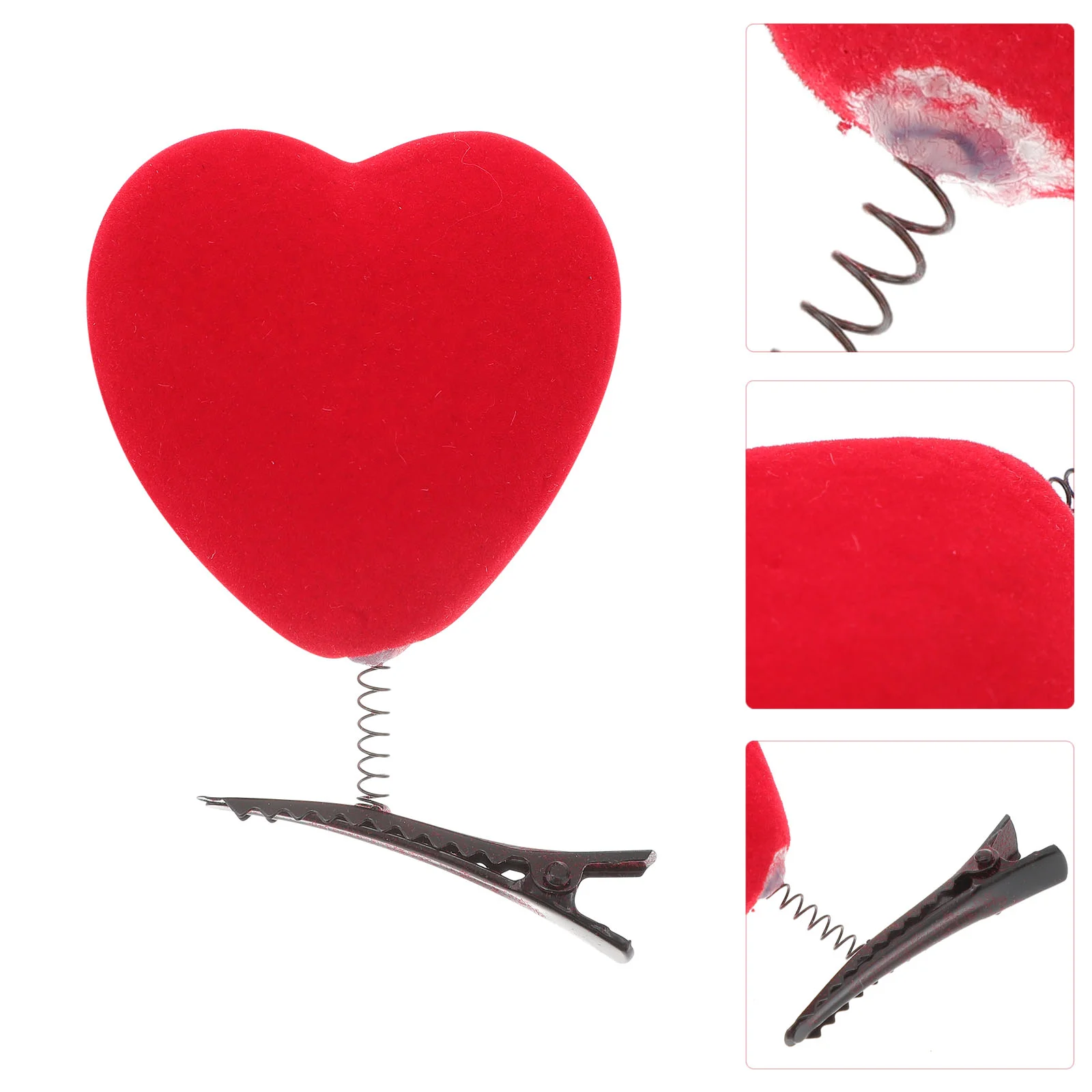 

Uonlytech Heart Headbands & Hair Clips for Girls & Women - 10Pcs Valentines Day Party Supplies