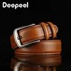 1Pc Deepeel 3.7*110-130cm Men's 2nd Cowskin Leather Belts Male Designer Business Waistband Crafts for Adults Jeans Accessories