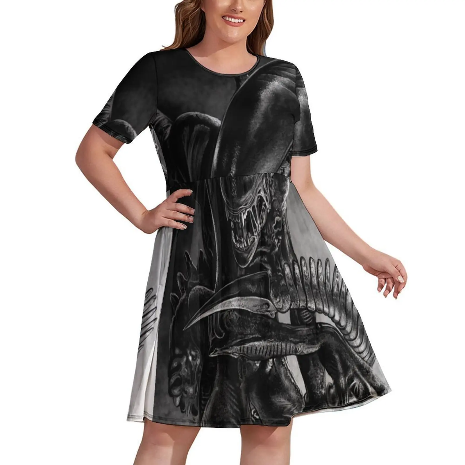 

Xenomorph Dress summer dresses ladies 2024 summer dress woman 2024 trendy elegant chic women dresses promotion