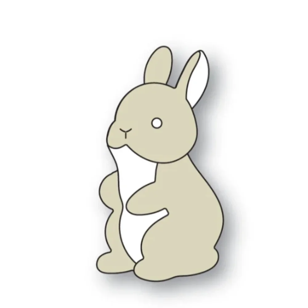 Memory Box Cute Layered Bunny Metal Cutting Dies Seal Per Fai Da Te Scrapbooking Photo Album Card Making Decorazione Forniture