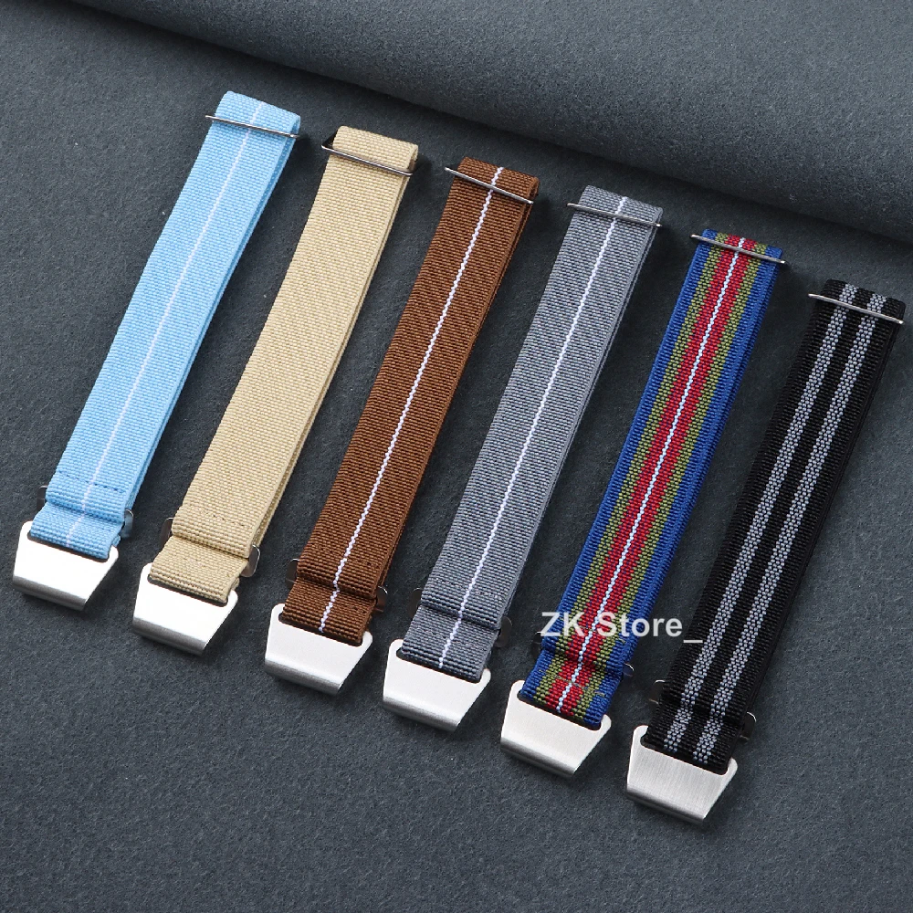 Versatile Nylon Braided Watch Band Elastic Strap - Sport Bracelet