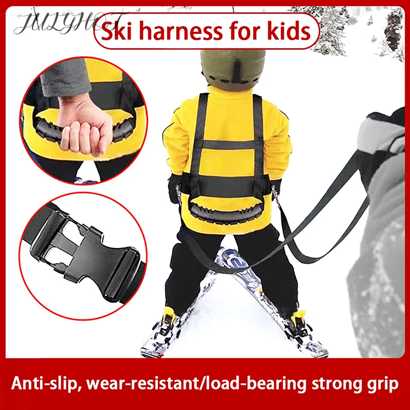 

Children'S Ski Safety Belt Outdoor Ski Traction Rope Training Belt Beginners Ski All Fall-Proof Auxiliary Safety Rope Straps