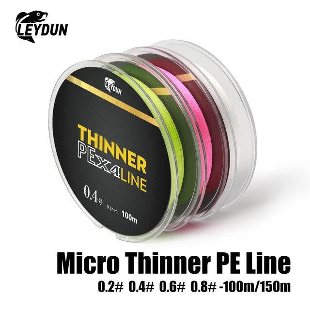 Micro THINNER Fishing Lines 100m 150m 4 Strands Braided PE Japan Monofilament Fishing Line Set Carp Fly Fishing Wire 1