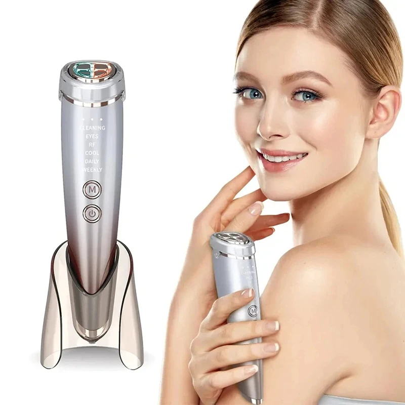 EMS Facial Massager High Frequency 6IN1 Face Lifting Microcurrents for Face and Eyes Tightening  RF Beauty Health Face Care Tool