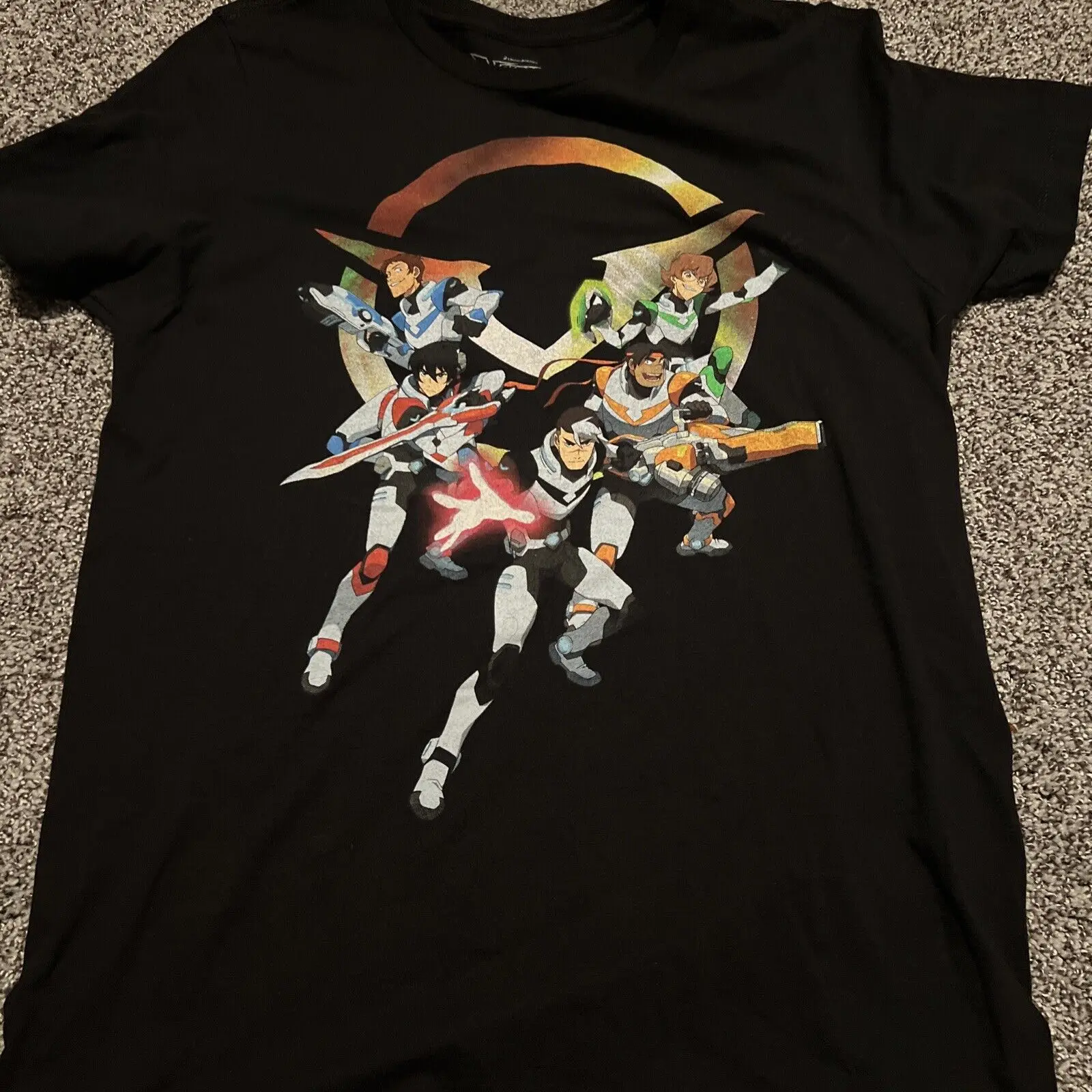 Dream Works Size Medium Voltron V 5 Character T Shirt Defender Di Proprietà